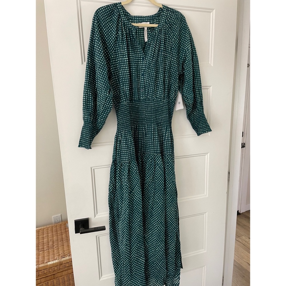 Apiece Apart La Ventura Maxi Dress - Mini Gingham S